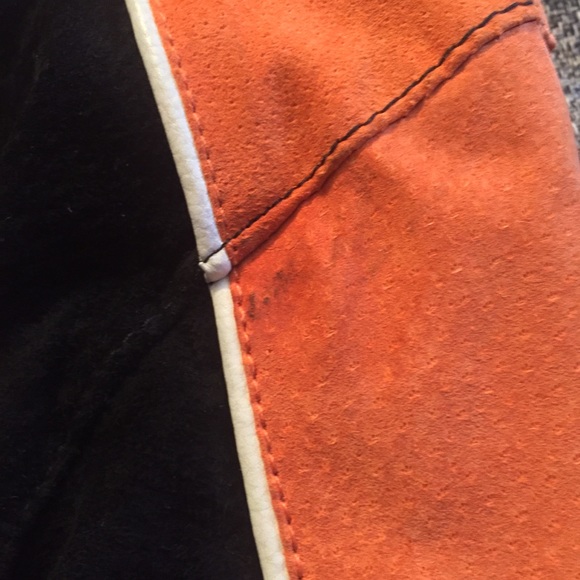 Mens Cincinnati Faux Suede Bomber Jacket Size: M - Picture 6 of 6